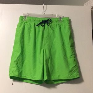 Simply Styled Green Swim Trunks